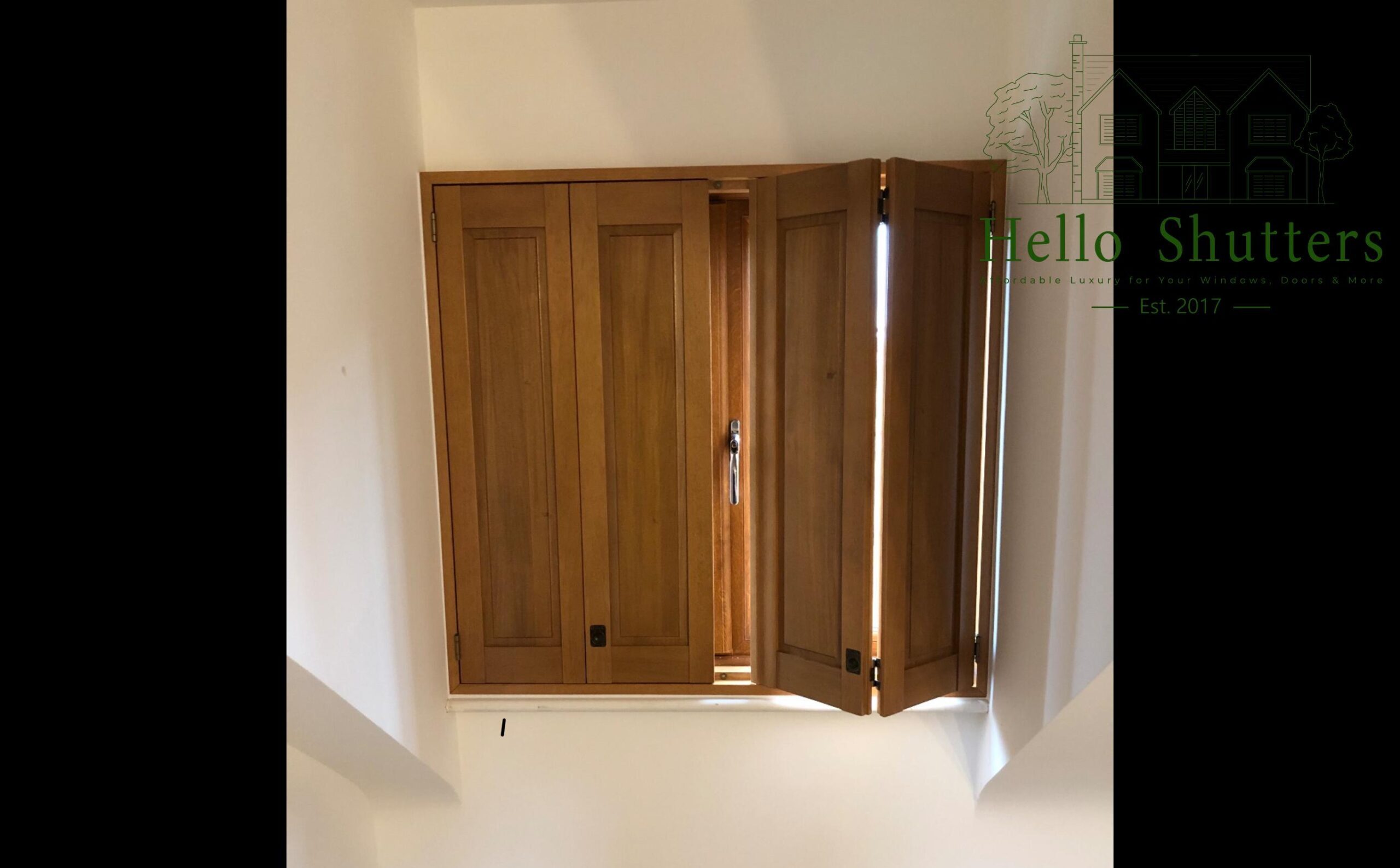 wooden panel shutters