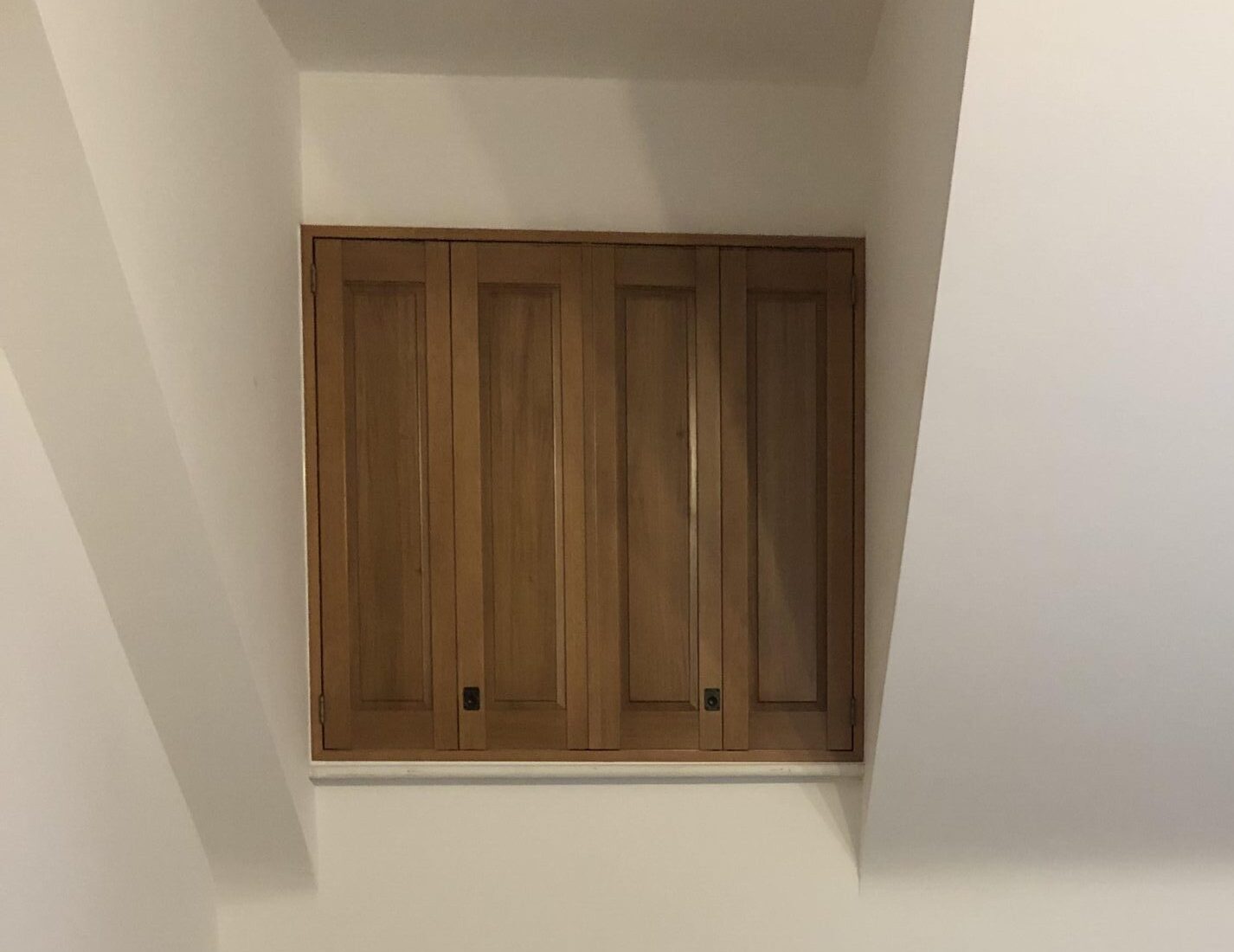 solid panel wooden shutters