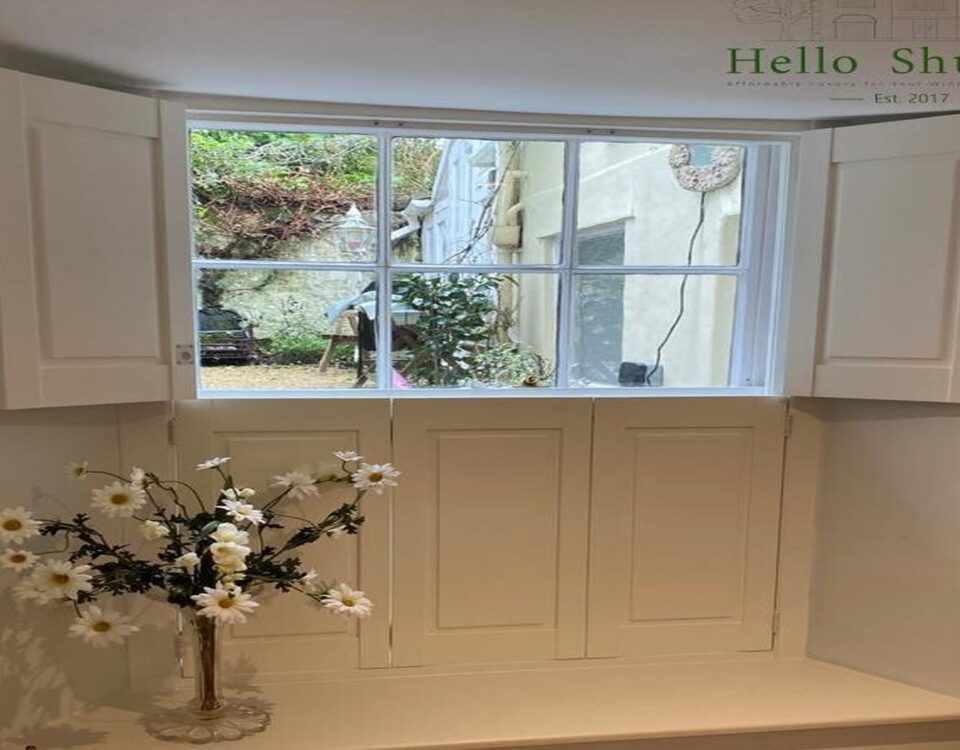 geprgian period style solid shutters